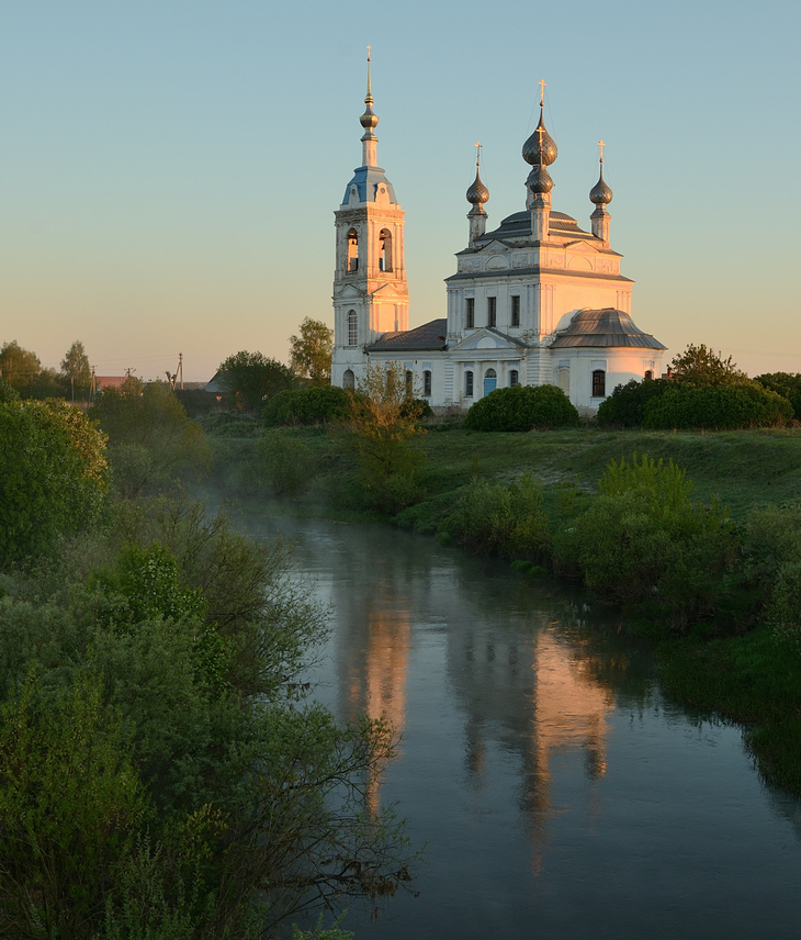 Ярославская область деревня река Церковь